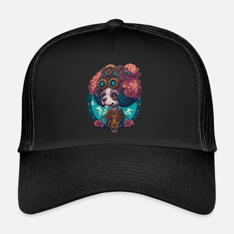 Steampunk caniche esthétique chien Design Casquette trucker 