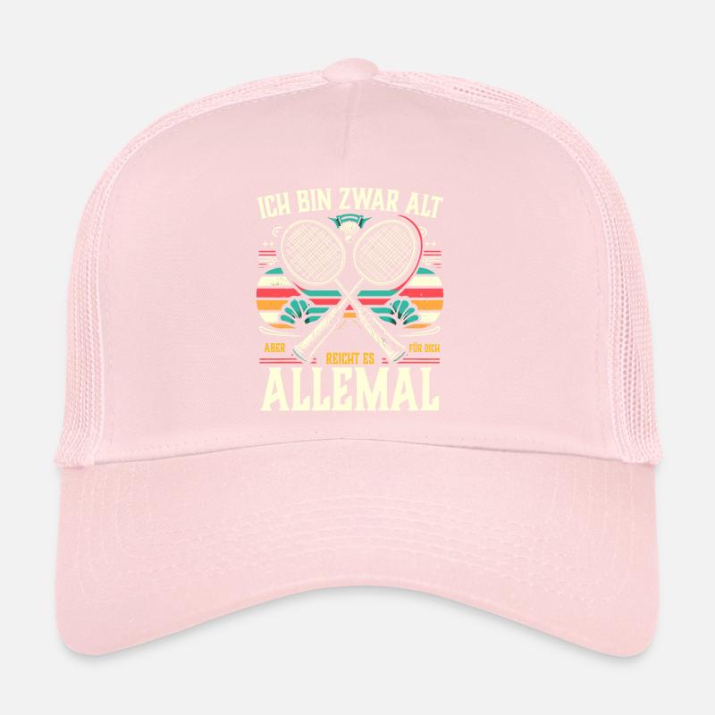Badminton Geschenk Sprüche Lustig Trucker Cap