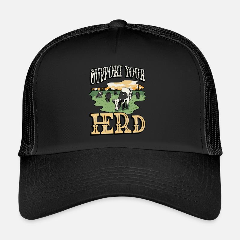 Cattle Farming Support Your Herd Livestock Farmer Trucker Cap