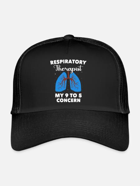 Atemtherapeut Lunge - Trucker Cap - Schwarz/Schwarz