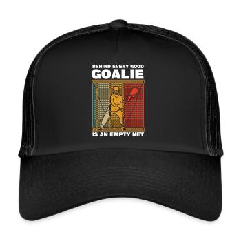 Lacrosse Torwart Lacrosse Handschuhe Kleben Locker - Trucker Cap - Schwarz/Schwarz - Vorne