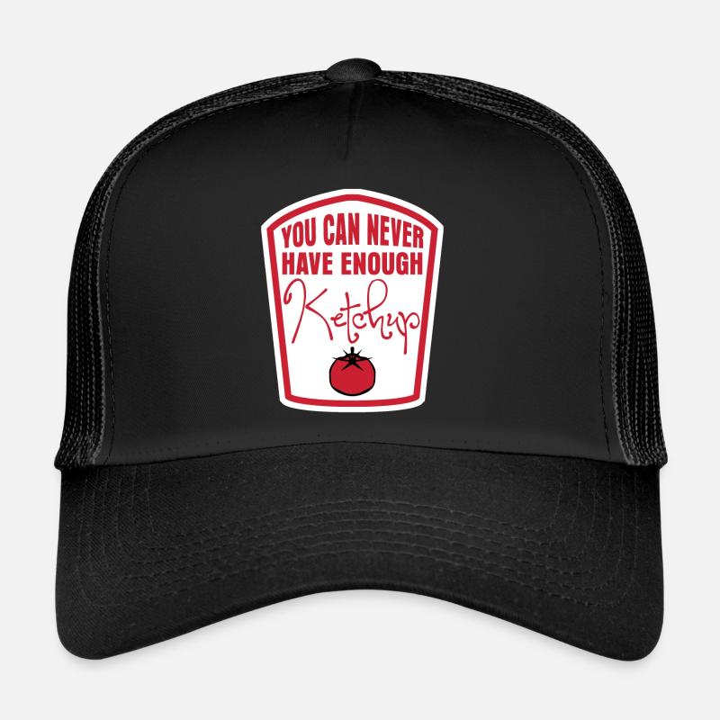 Tomato Ketchup Costume - Trucker Cap - Schwarz/Schwarz