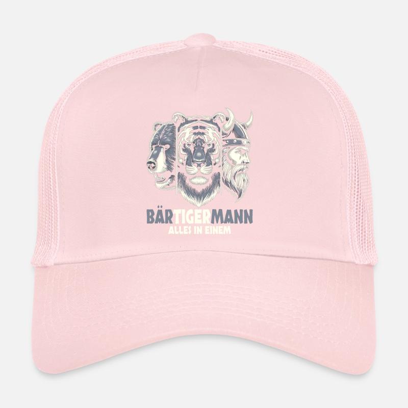 Bärtigermann Bär Tiger Mann Geschenk Bart Trucker Cap