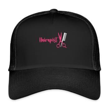 Hairstylist Hair Salon Cosmetology - Trucker Cap - black/black - Front