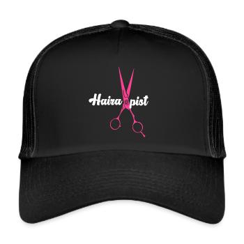 Hairstylist Hair Salon Cosmetology - Trucker Cap - black/black - Front