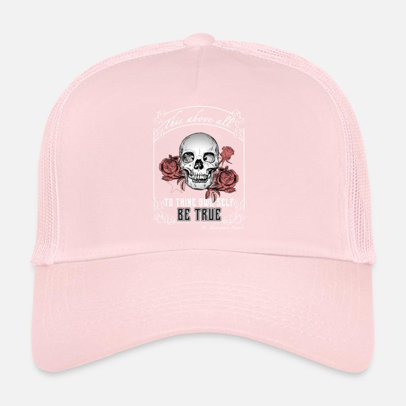 Hamlet's quote "be true"-dark academia Trucker Cap