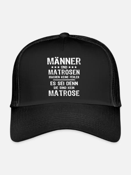 Matrose - Trucker Cap - Schwarz/Schwarz
