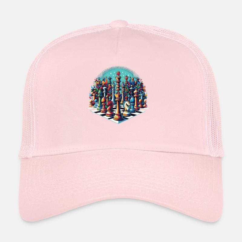 Retro Schachspiel Schach Geschenk Trucker Cap