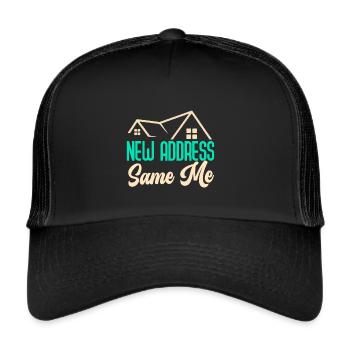 Nouveau propriétaire Le propriétaire le plus chaleureux - Casquette trucker  - noir/noir - Devant