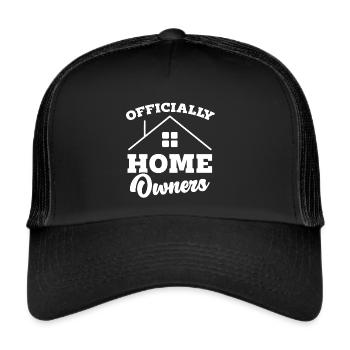 Nouveau propriétaire Le propriétaire le plus chaleureux - Casquette trucker  - noir/noir - Devant