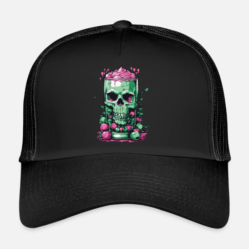 Skull Candy Gothic Pastel for Dia de Muertos Trucker Cap