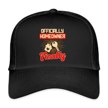 Nouveau propriétaire Le propriétaire le plus chaleureux - Casquette trucker  - noir/noir - Devant