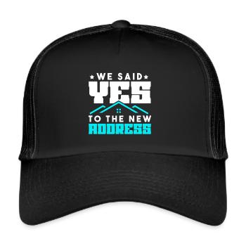 Nouveau propriétaire Le propriétaire le plus chaleureux - Casquette trucker  - noir/noir - Devant