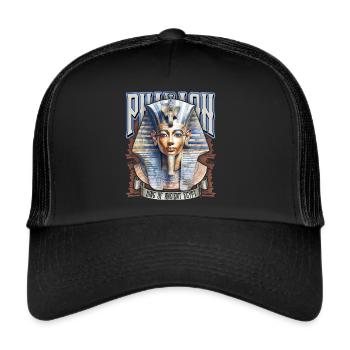 Pharaon égyptien, Tut-Ench-Amon, égyptien - Casquette trucker  - noir/noir - Devant