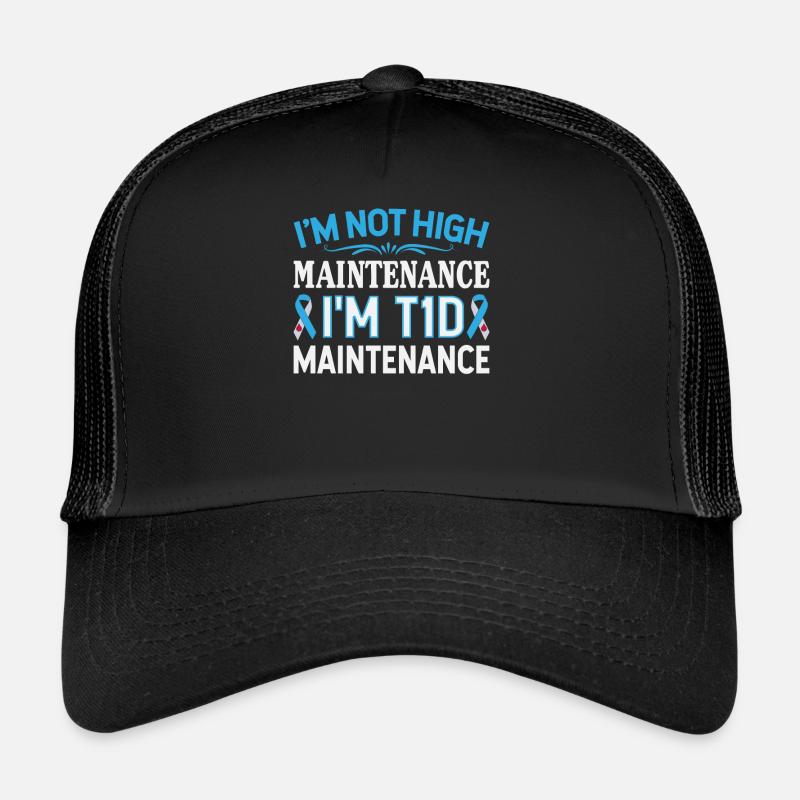 Diabetes Ich Bin Pflegeleicht Mit Typ 1 Trucker Cap