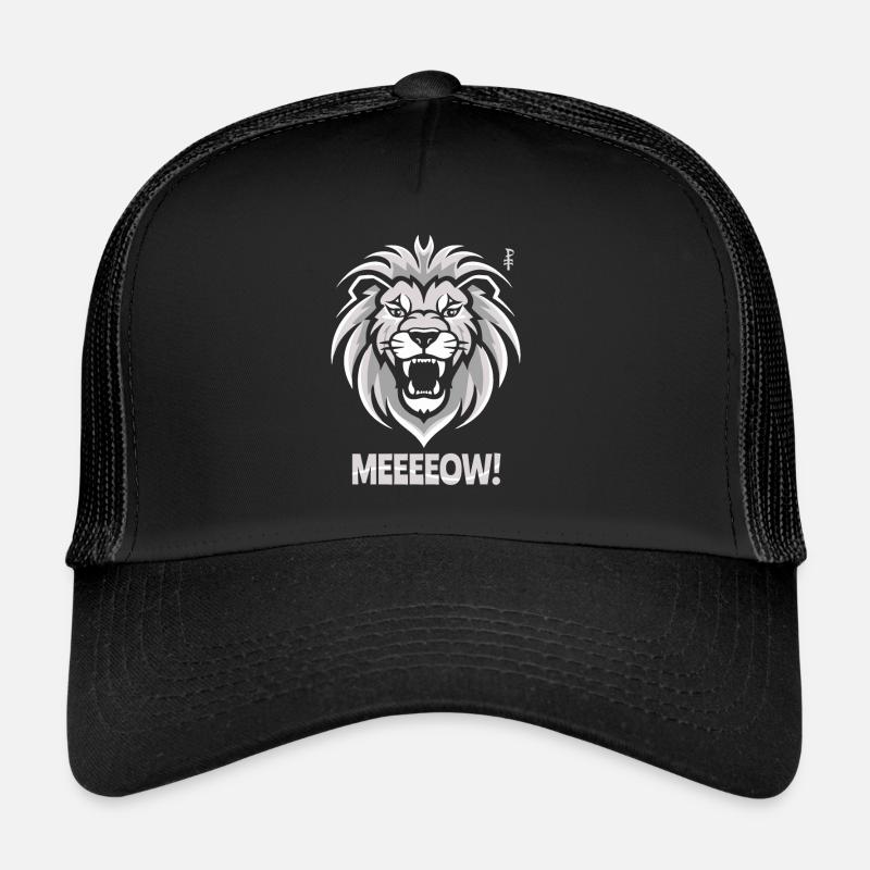 Miau Emblem eines Löwenkopfes Trucker Cap