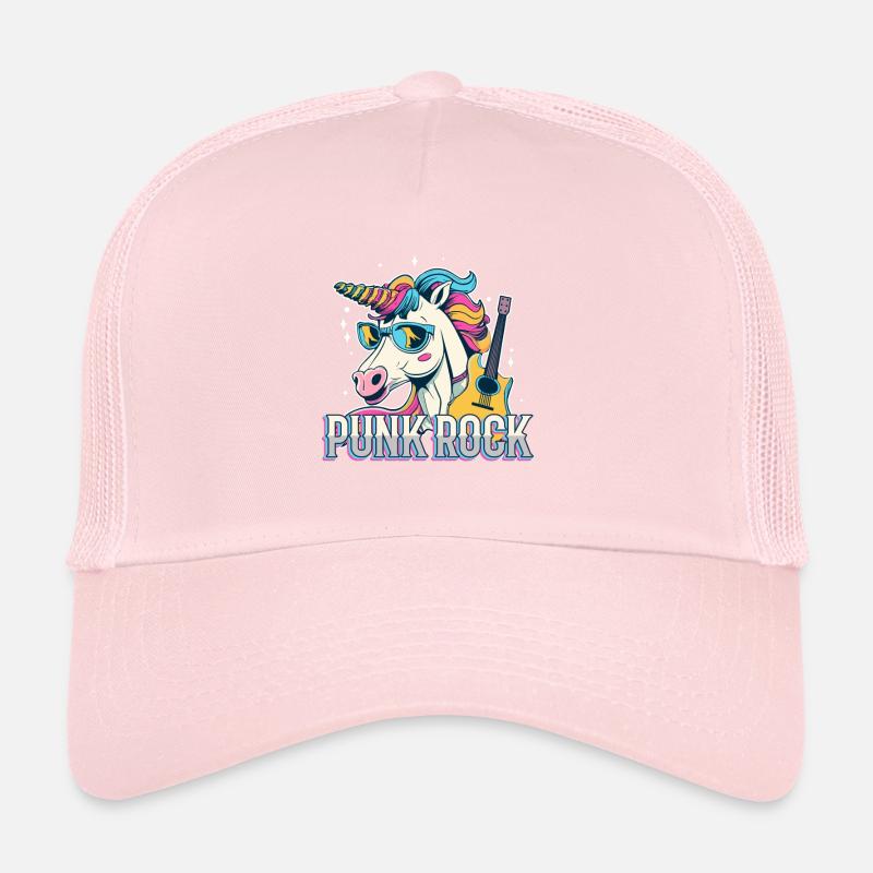 Punk Rock Unicorn Trucker Cap