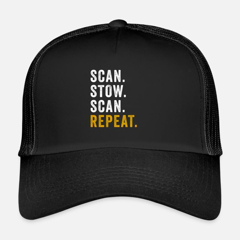 Scan Stow Scan Repeat Cool Flex Driver Humour Jeu de mots Casquette trucker 