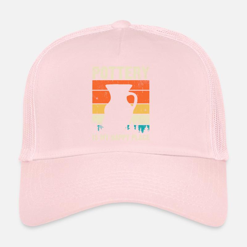 Keramikkeramikton Pottery Skulption Trucker Cap
