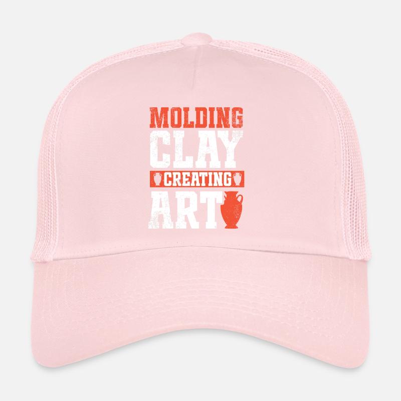 Ceramic Pottery Sculpture Trucker Cap