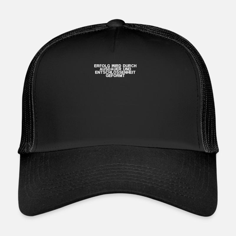 Fitness - Erfolg wird durch Ausdauer und Trucker Cap