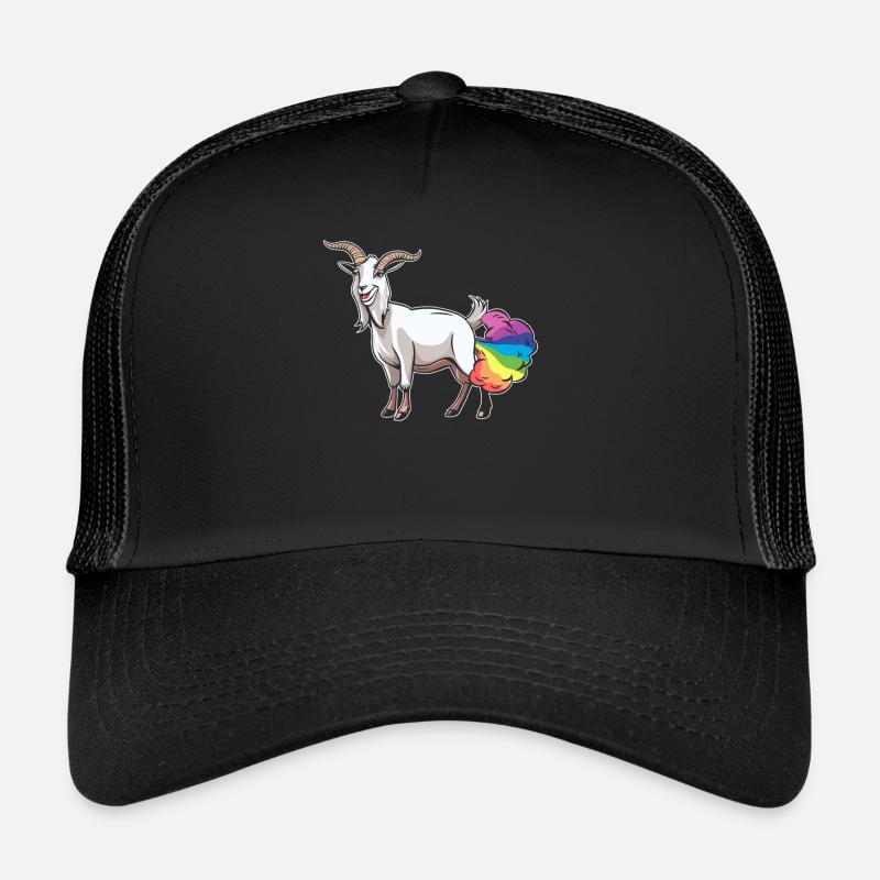 Chèvre Drôle Rainbow Pet Casquette trucker 