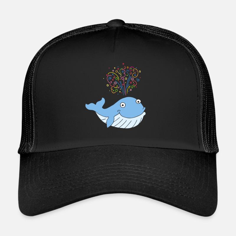 Carnival, Carnival, Confetti, Whale, Confetti Rain Trucker Cap