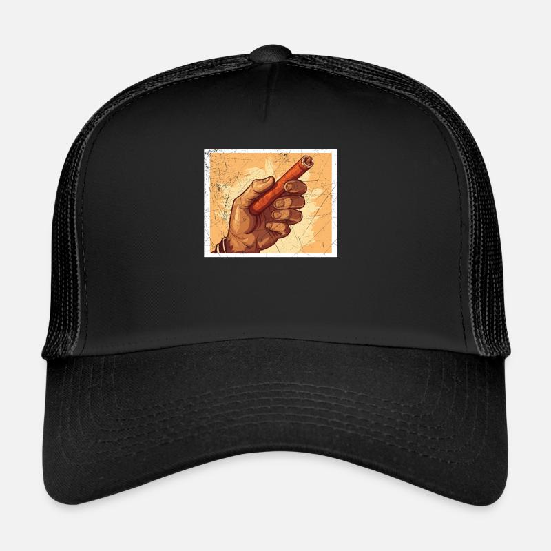 Zigarrenrauchen Tabakrauchen Zigarettenraucher Zigarre Trucker Cap