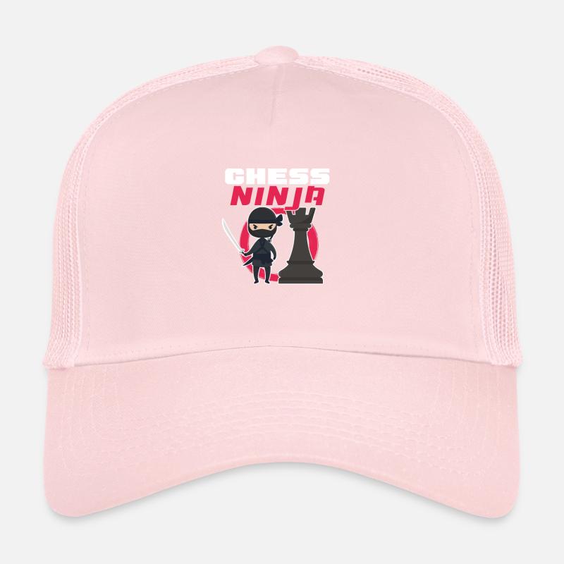 Échecs Échiquier Échec et mat Joueur d’échecs Casquette trucker 