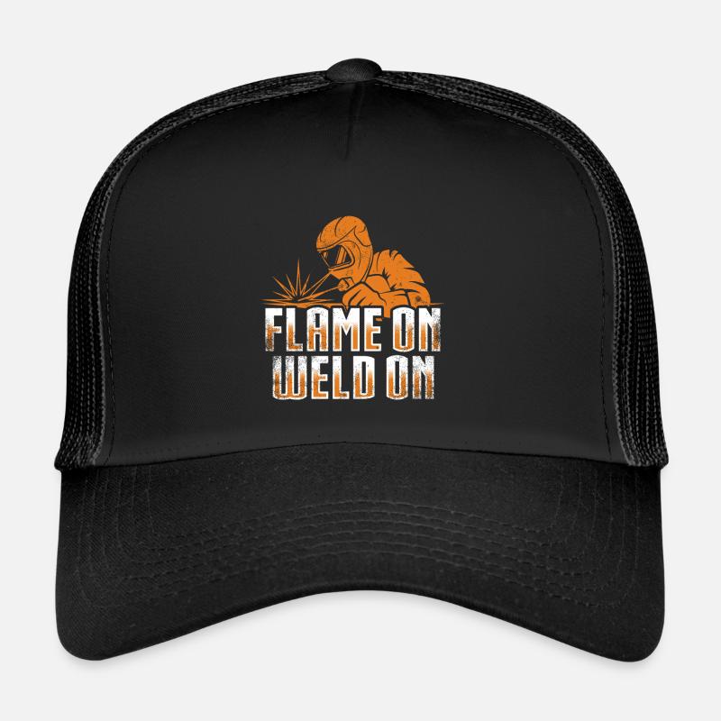 Schweißschweißarbeiterin Metallbearbeitungs Trucker Cap