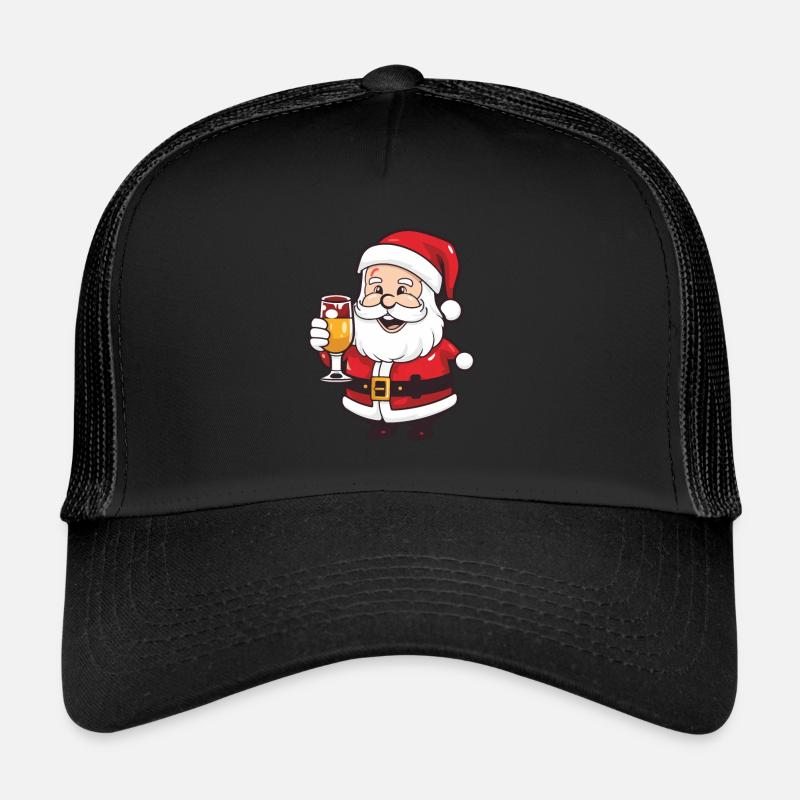 Weihnachtsmann Drinking Comic Weihnachten Trucker Cap