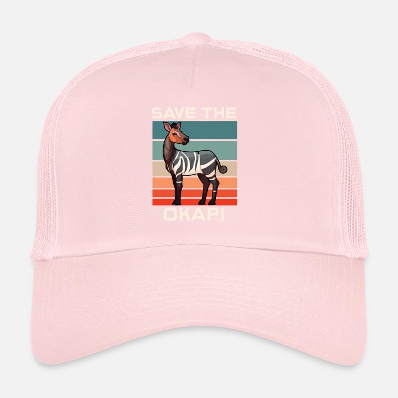 Okapi coucher de soleil Animal Casquette trucker 