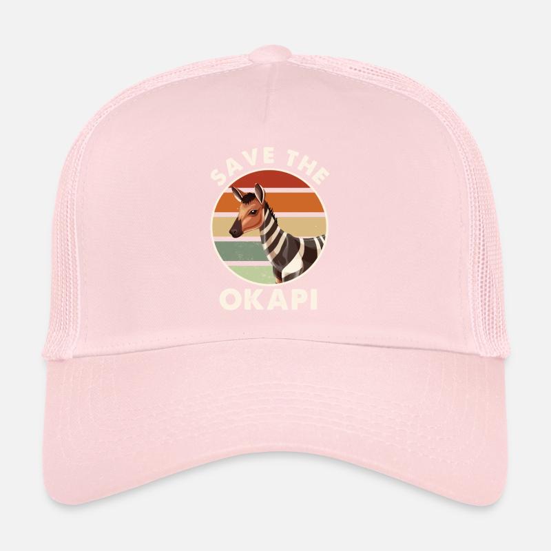 Okapi coucher de soleil Animal Casquette trucker 