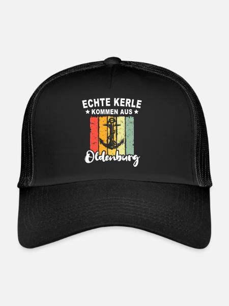 Oldenburg Sprüche Oldenburger - Trucker Cap - Schwarz/Schwarz