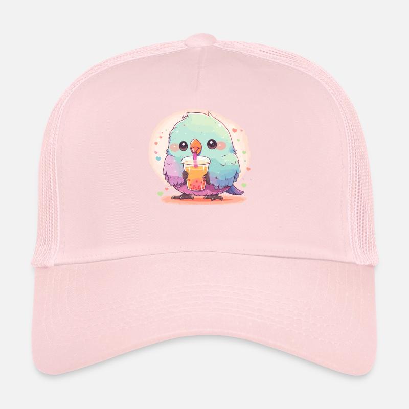 Inséparable kawaii boit Boba Bubble Tea Chibi Casquette trucker 