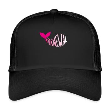 Karnewal Karneval Fasching Konfetti Weiberfasnacht - Trucker Cap - Schwarz/Schwarz - Vorne