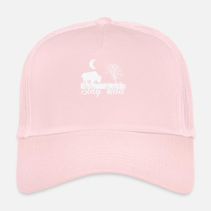 Stay Wild Bison Tier Trucker Cap