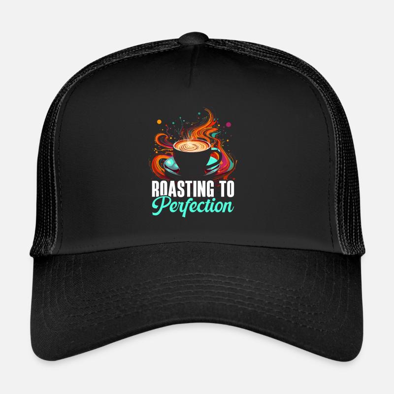 Coffee Roasting Coffee Bean Roaster Caffeine Lover Trucker Cap