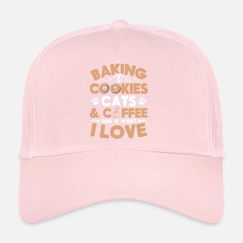 Chat Propriétaire Pâtissier Chef Confiseur Cuisson Cookie Casquette trucker 