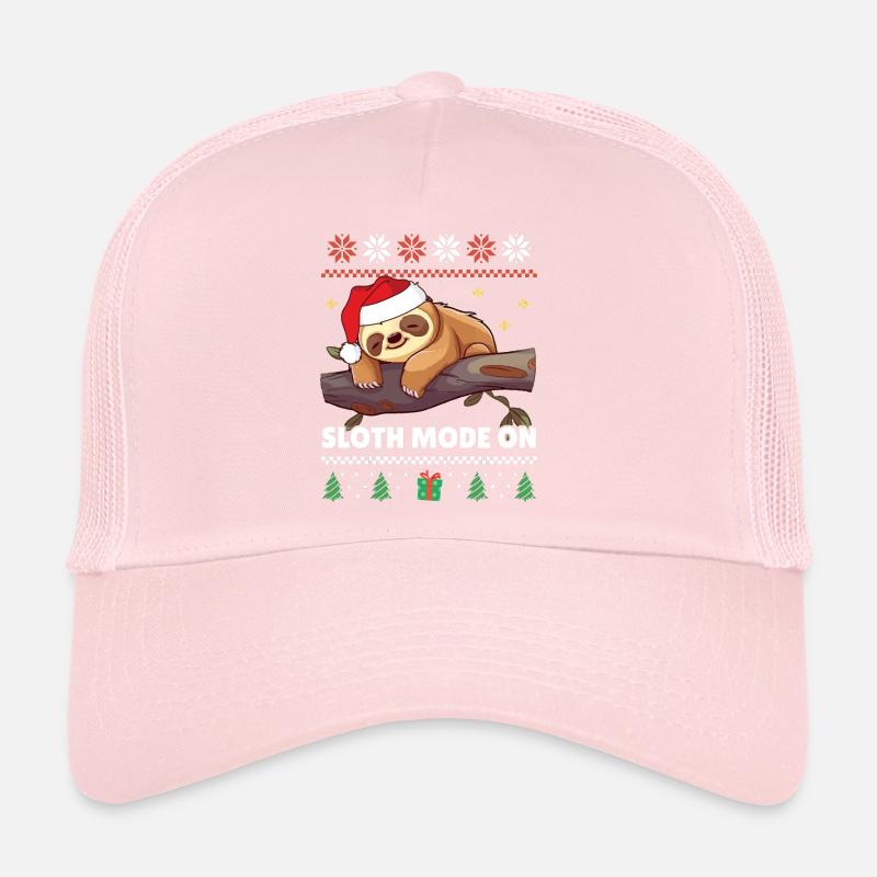 Sloth Mode On - Süßes Faultier Xmas Ugly Christmas Trucker Cap