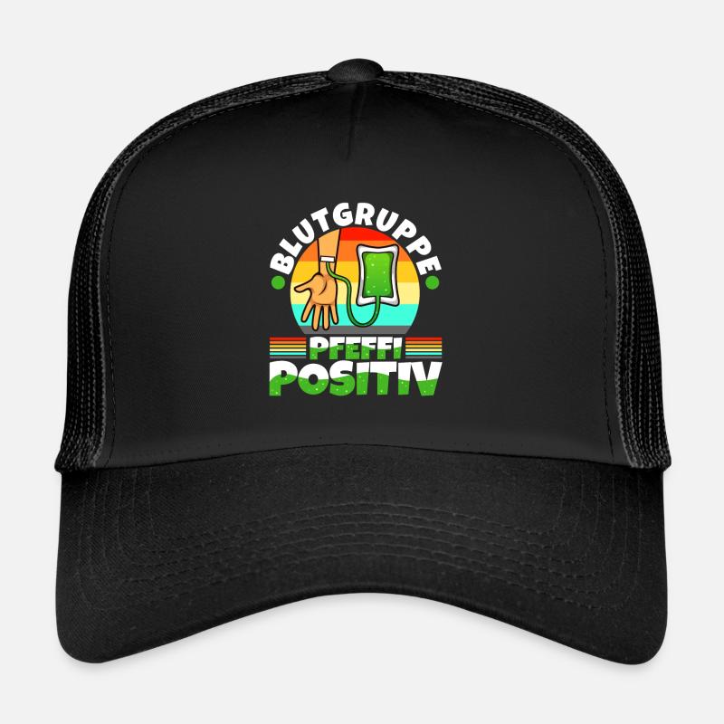 Blutgruppe Pfeffi Positiv Trucker Cap