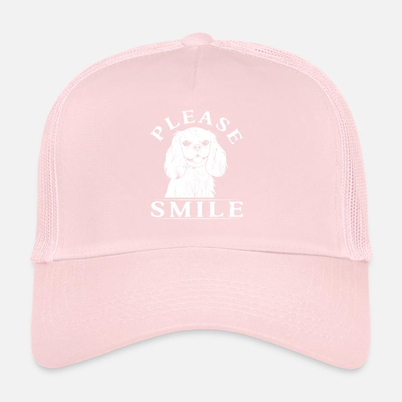 King Charles Cavalier Just Smile Casquette trucker 