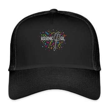 Carnival Confetti Poseidon Costume Replacement - Trucker Cap - black/black - Front