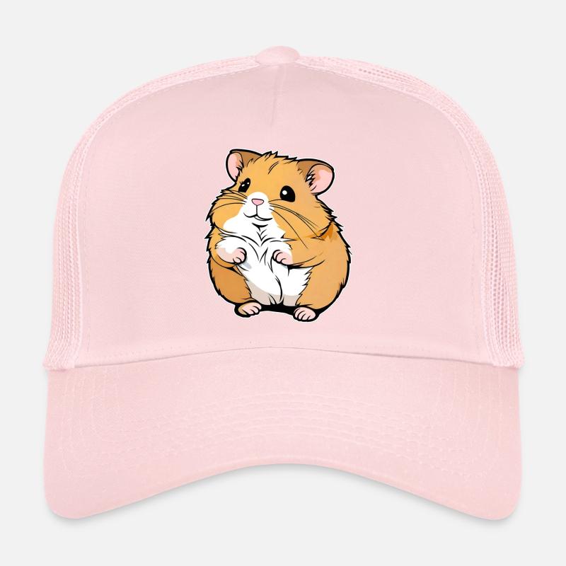 Thick cute gold hamster Trucker Cap