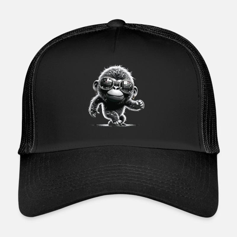 Gorille avec lunettes de soleil Casquette trucker 