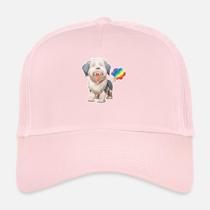 Vieux berger anglais Bobtail mignon Casquette trucker 