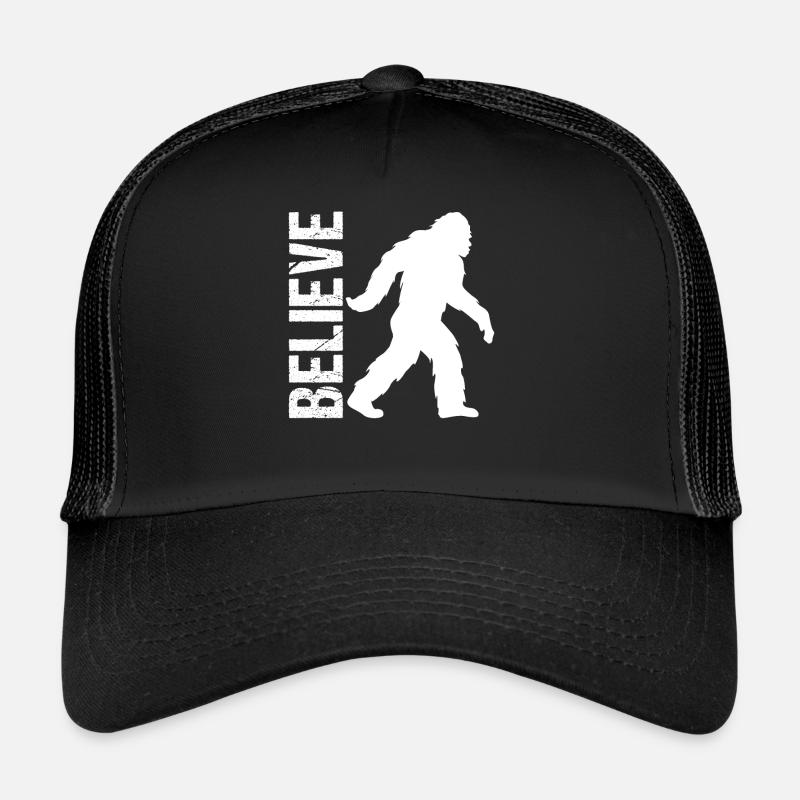 Croire Bigfoot existence mystère cadeau Casquette trucker 
