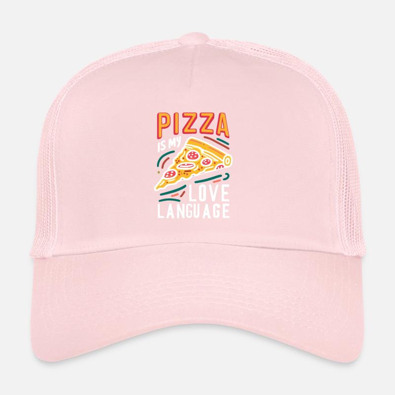 La pizza est mon langage d’amour Casquette trucker 