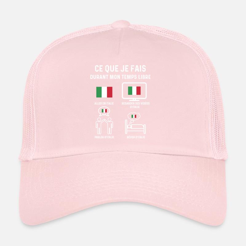 italie drapeau temps libre cadeau Casquette trucker 
