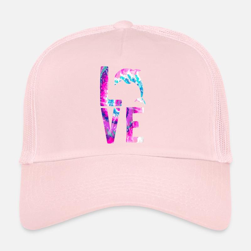 Dolphin Watercolor Love Trucker Cap